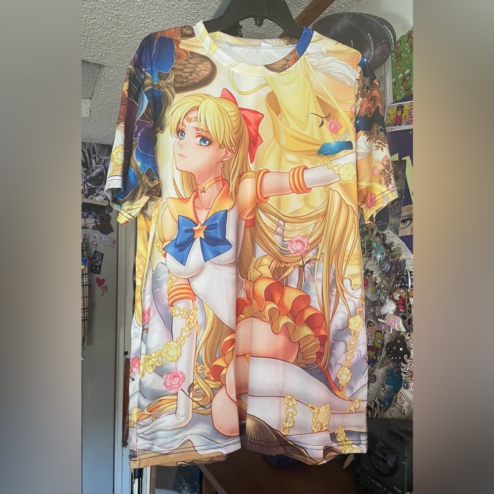 Sailor Moon Venus Anime Short Sleeve Tee